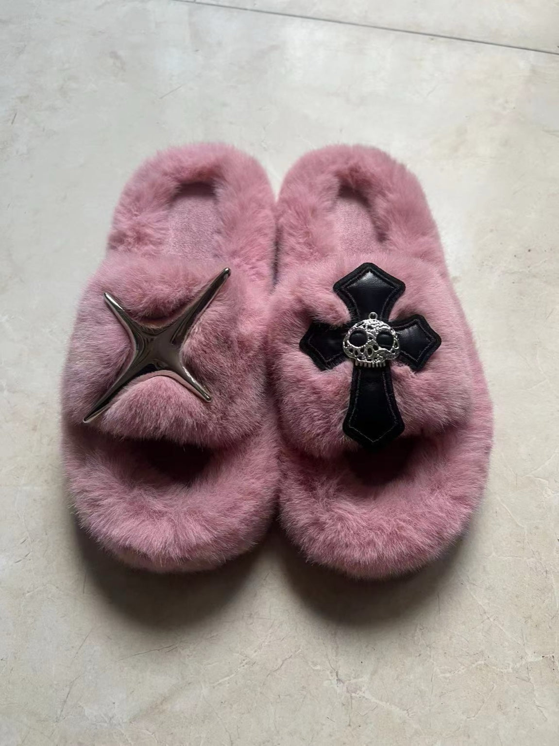 blush crossfire slippers